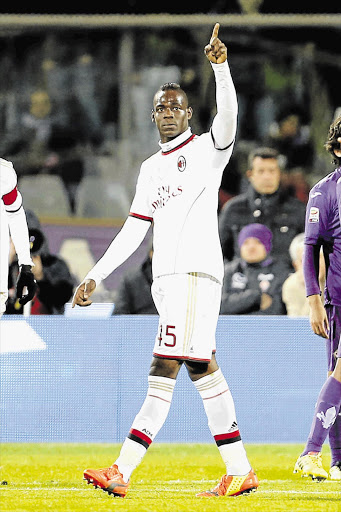 CIAO: Temperamental striker Mario Balotelli may make his Liverpool debut on Monday