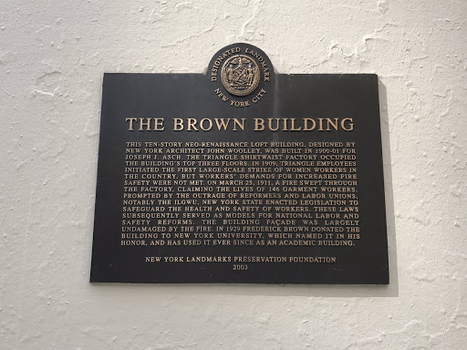 There are three plaques on the building marking very different interpretation. Submitted by @AmeliaTGrabow