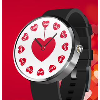 Android application Love WatchFace screenshort