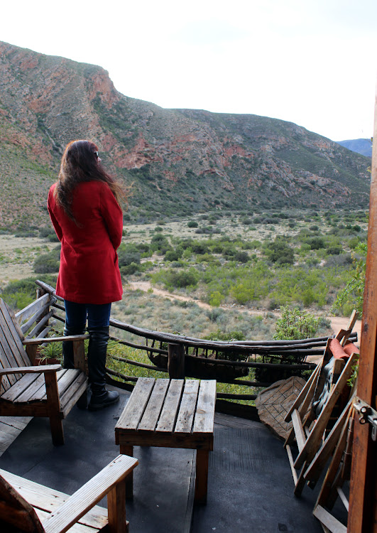 “Deck with a view — Dassiebak, one of Makkedaat’s seven cave options.” (Pictured: Annette Yell)