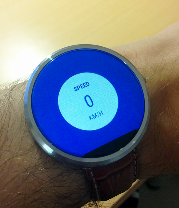 Android application Speedometer For Android Wear screenshort