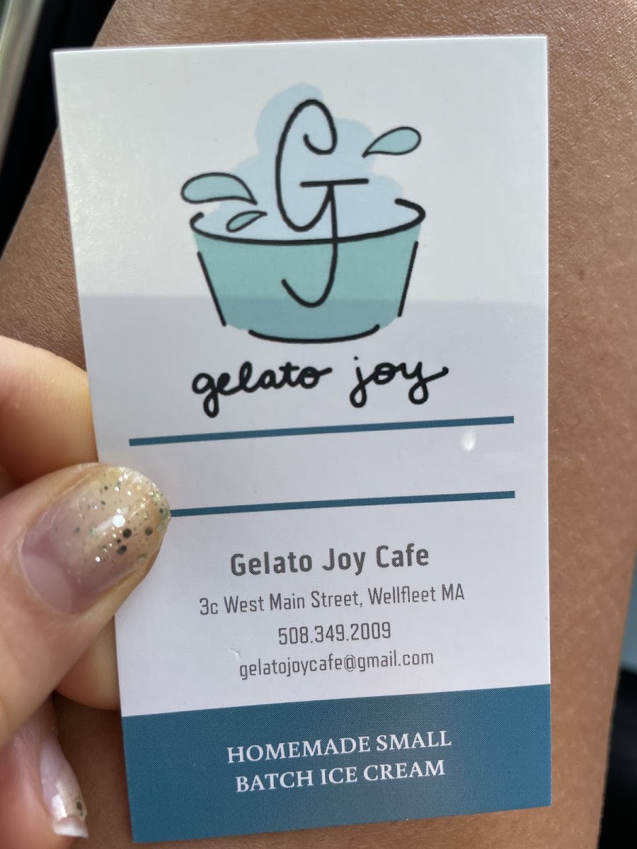 Gluten-Free at Gelato Joy Cafe