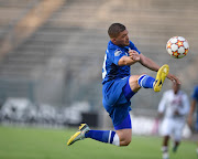 Grant Margeman of SuperSport United during the DStv Premiership match between SuperSport United and Swallows FC at Lucas Moripe Stadium on October 30, 2022 in Pretoria.