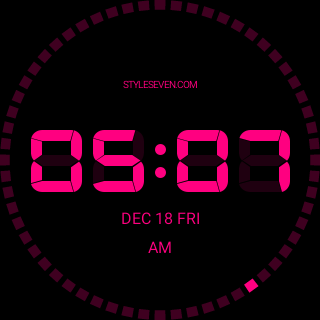 Android application Digital Clock AW-7 PRO screenshort