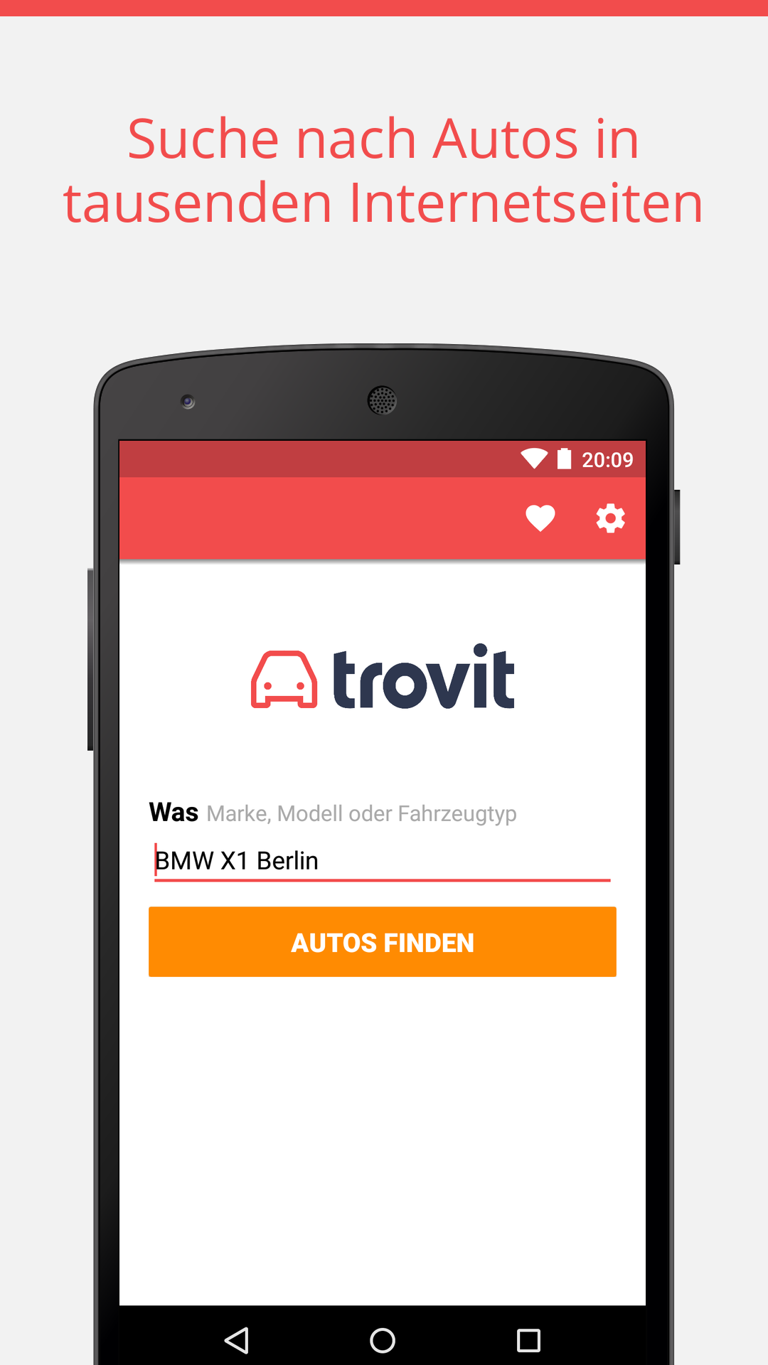 Android application Used cars for sale - Trovit screenshort