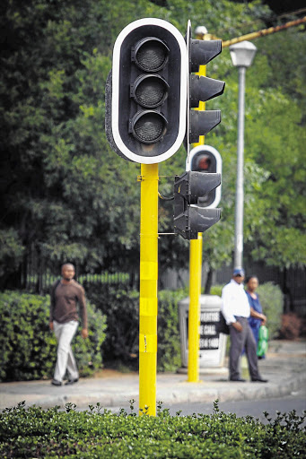 Traffic lights in Johannesburg out due to load-shedding. File photo