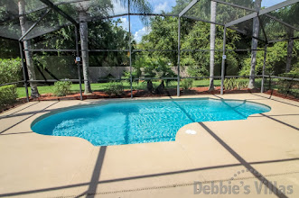 Lake Berkley villa with a west-facing pool deck and scenic view