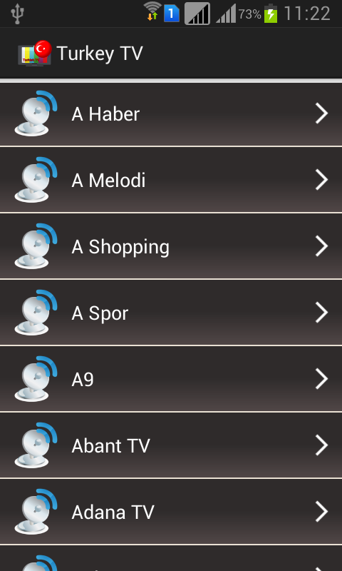 Android application Turkey TV Channels Online screenshort