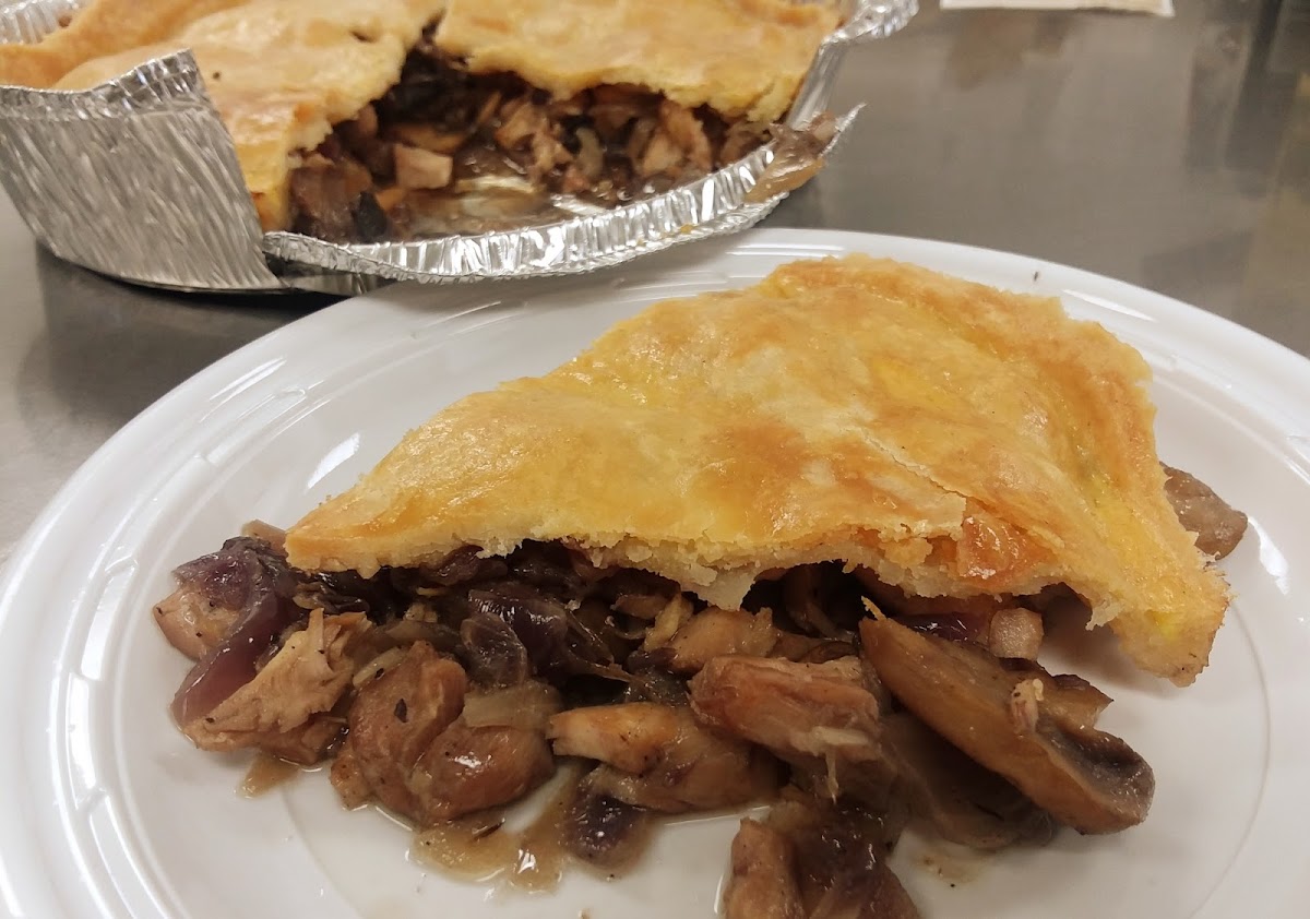 Chicken and mushroom pot pie