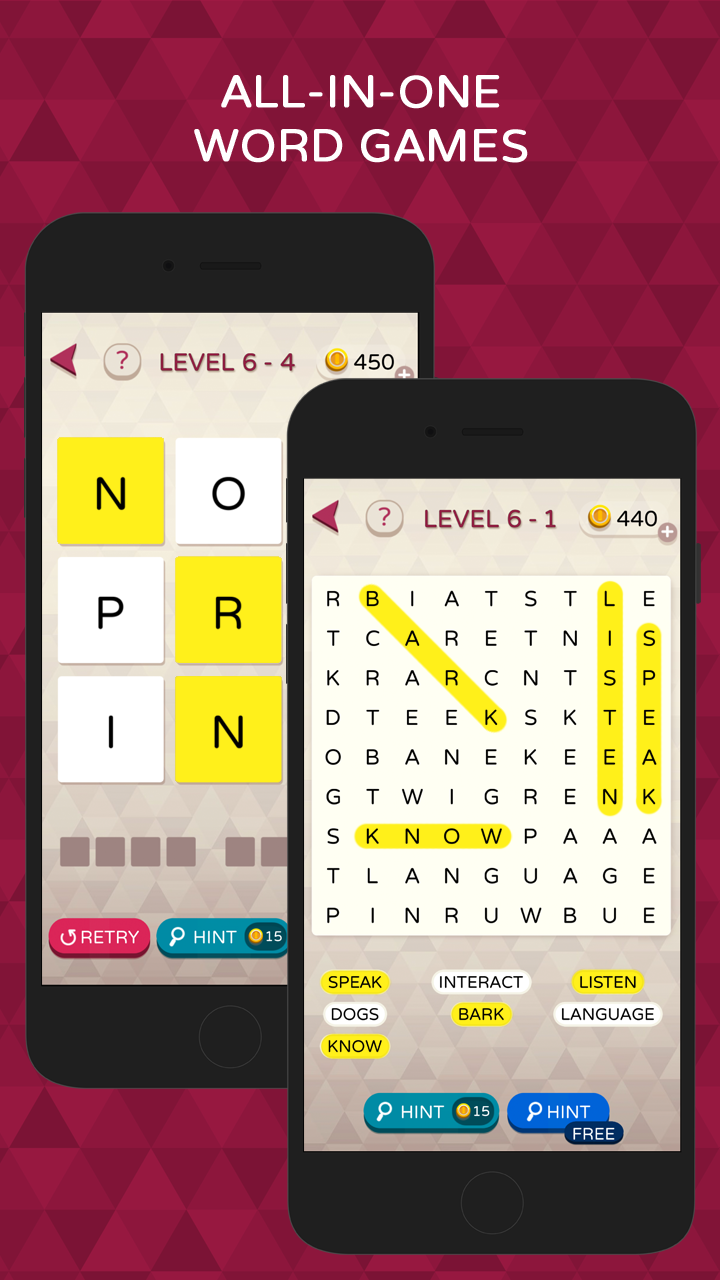 Android application Word Masters - Free Word Games screenshort