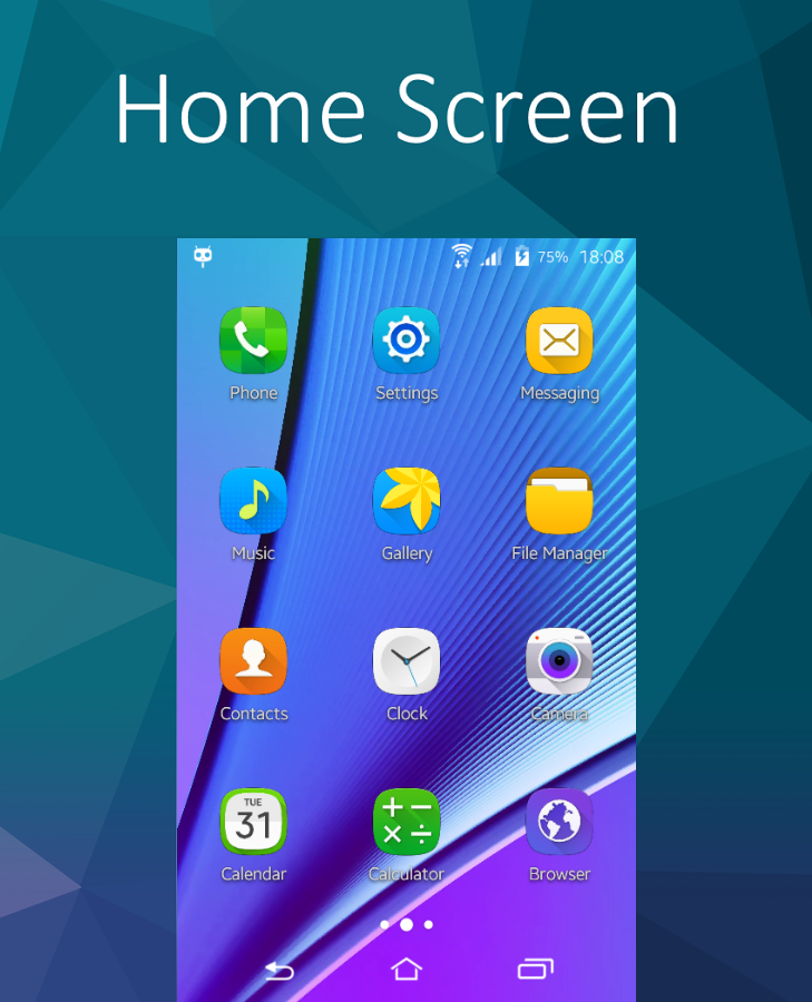    CM 12.1 TouchWiz S6 Theme- screenshot  