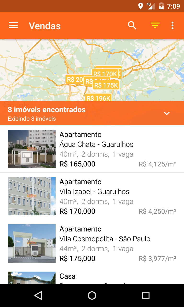 Android application Garrah Imóveis screenshort
