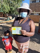 Mokgadi Lediga was one of very few voters to turn up at  the Ingqayizivele Secondary School polling station, near Thembisa's Busy Corner, in the first hour of voting.