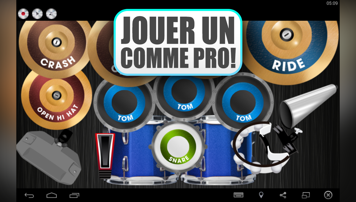 Android application Virtual Drum screenshort