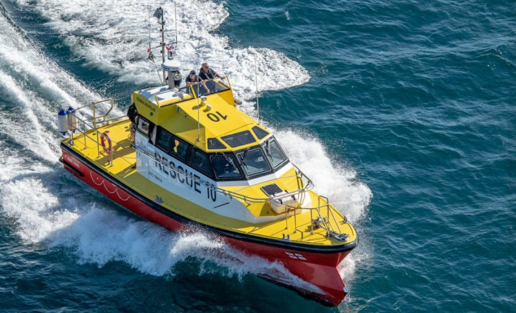 The NSRI named its newest search and rescue vessel after donor Donna Nicholas.