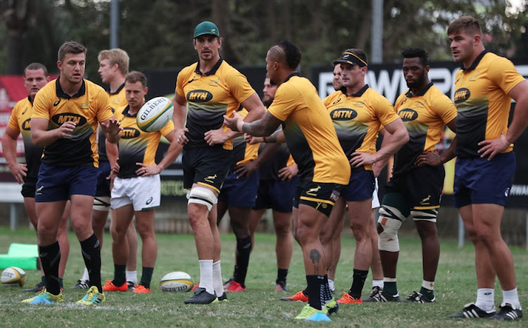 DURBAN, SOUTH AFRICA - AUGUST 14: General views during the South African national rugby team training session at Jonsson Kings Park on August 14, 2018 in Durban, South Africa.