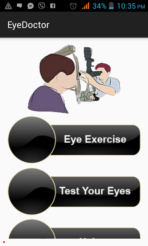 Android application Eye Doctor screenshort