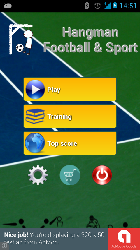 Android application Hangman Soccer &amp; Sports screenshort