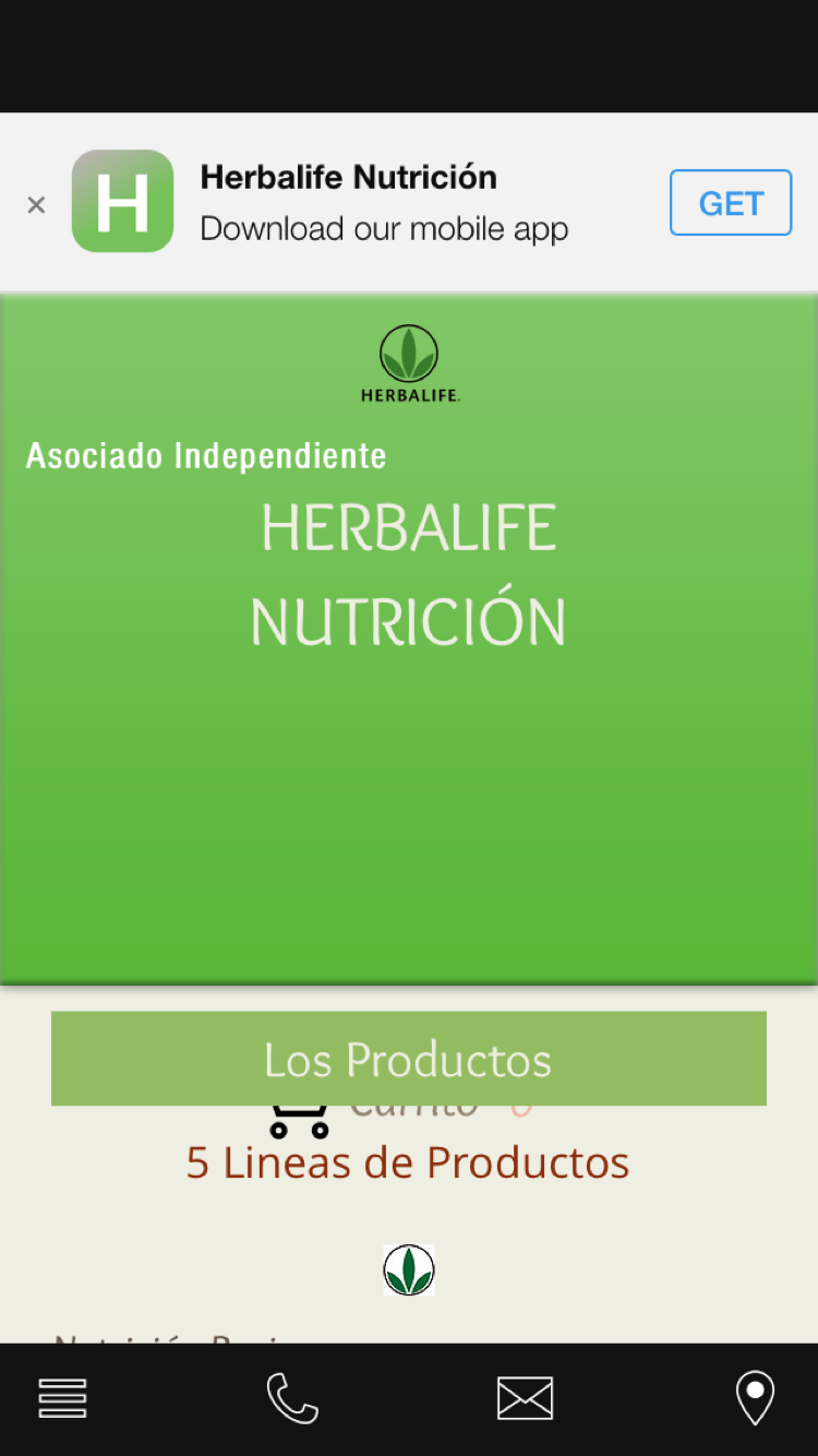 Android application Herbalife Nutricion screenshort