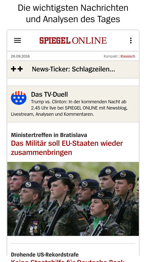 Android application DER SPIEGEL - Nachrichten screenshort