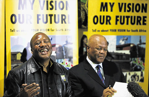 Speaking from Luthuli Housem ANC spokesman Jackson Mthembu and the party's head of policy Jeff Radebe speak about election plans. File photo