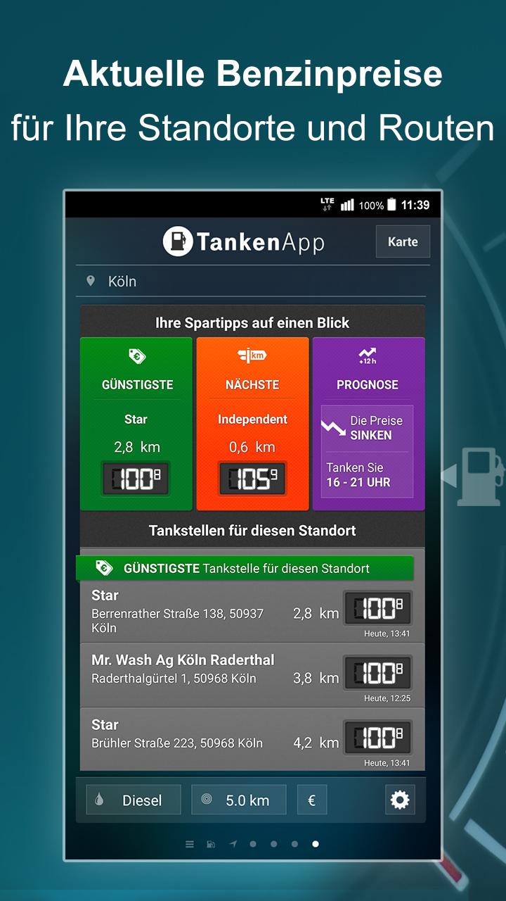 Android application TankenApp PRO screenshort