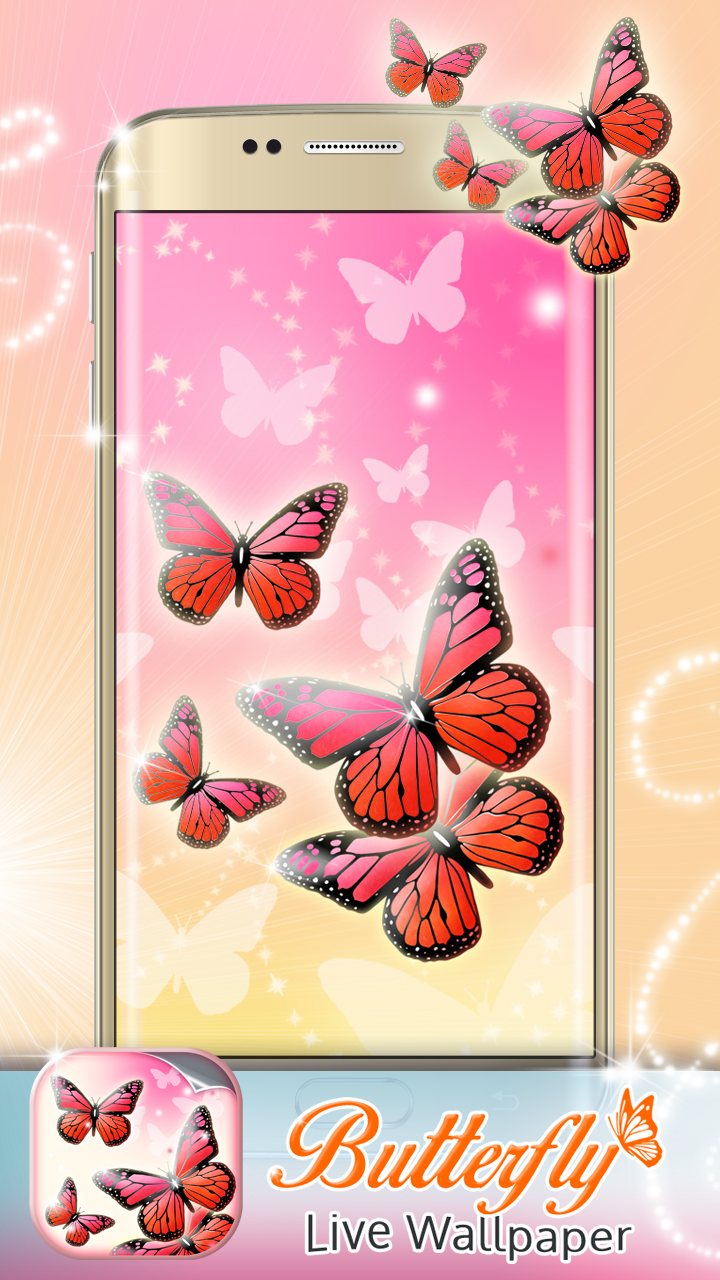 Android application Butterfly Live Wallpaper screenshort