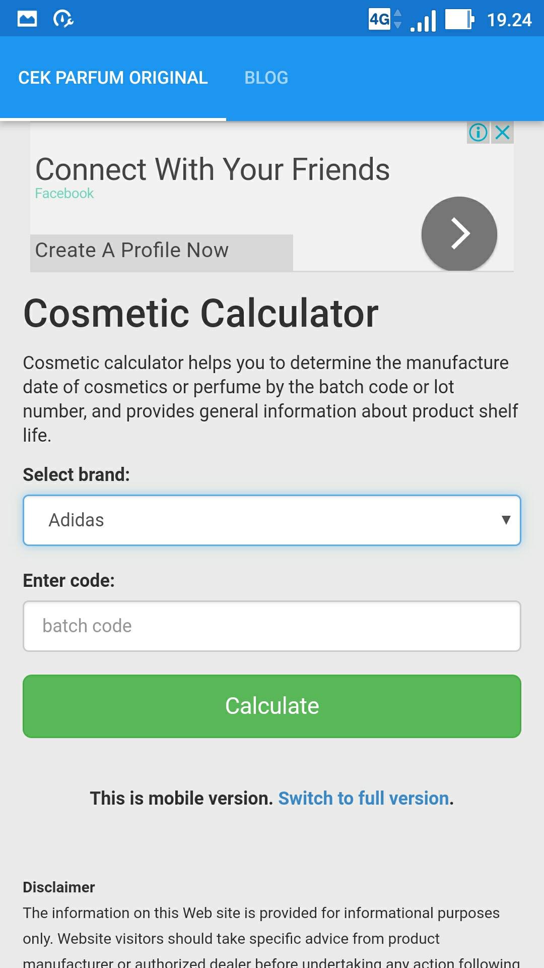 Android application Cek Parfum Original screenshort