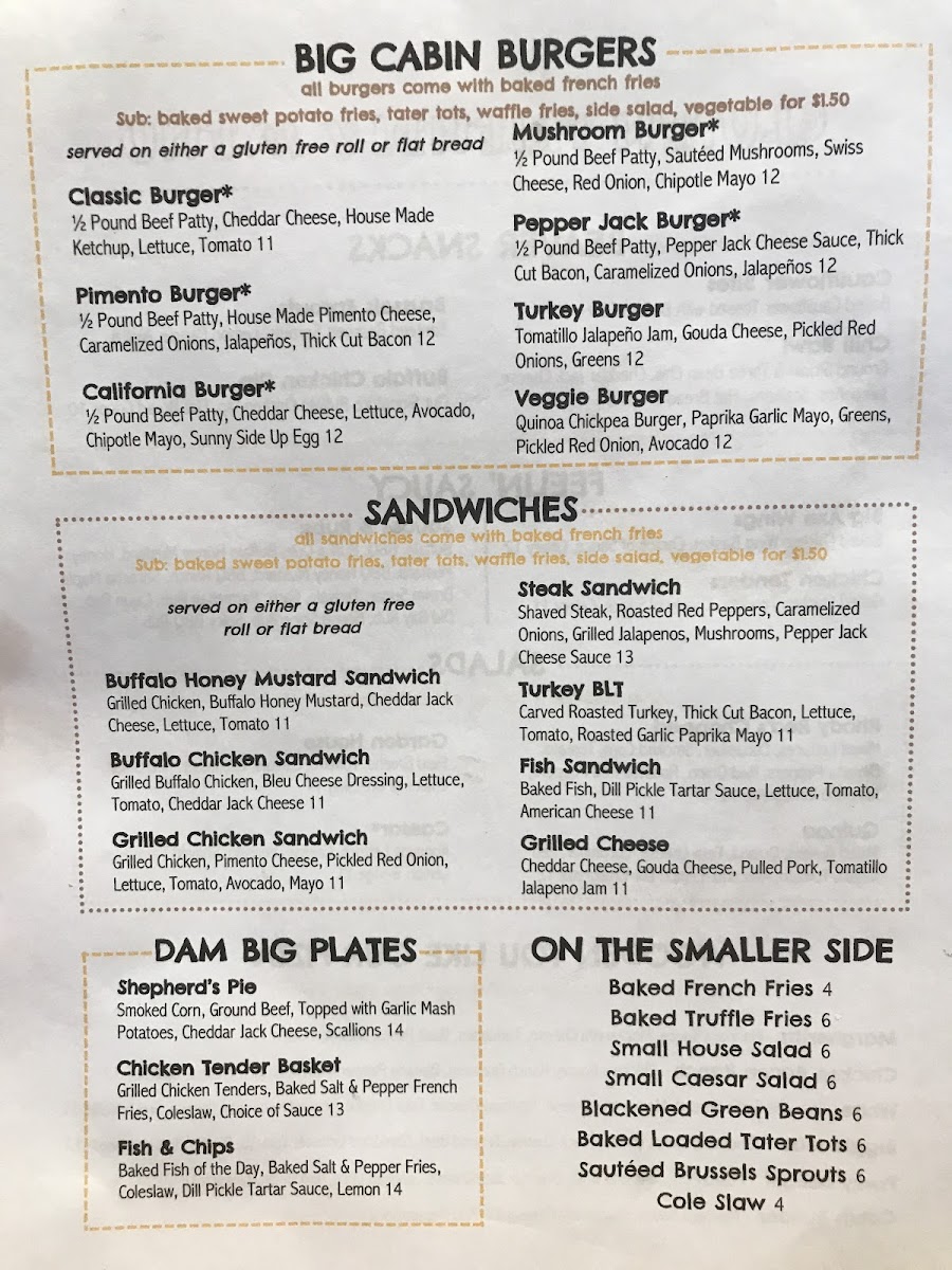 GF Menu - Back