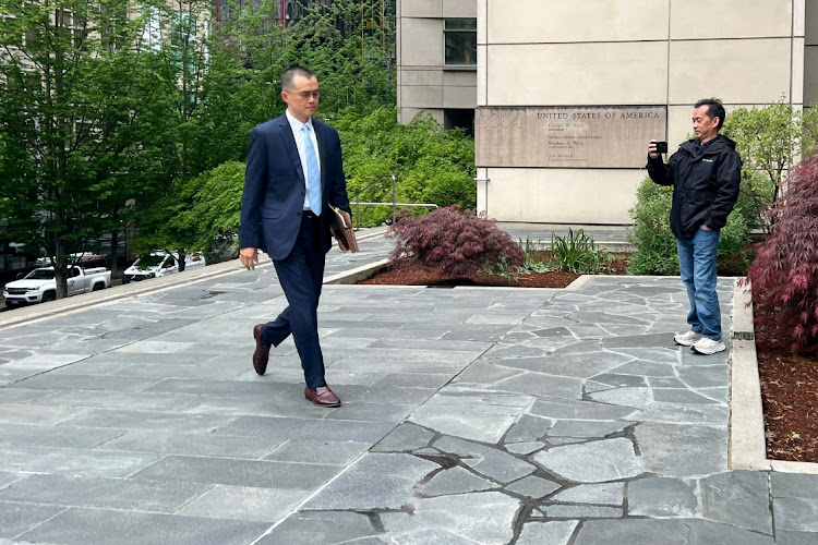 Binance founder Changpeng Zhao arrives for his sentencing in federal district court in Seattle, Washington, the US, April 30 2024. Picture: REUTERS/Deborah Bloom