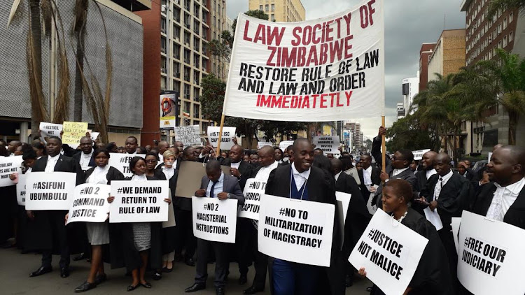 Lawyers in Zimbabwe took to the streets on Tuesday January 29 2018 demanding a restoration of the rule of law in the country.