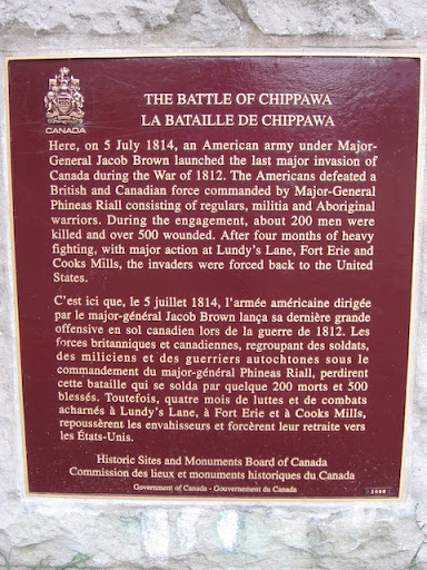 Here, on 5 July 1814, an American army under Major-General Jacob Brown launched the last major invasion of Canada during the War of 1812. The Americans defeated a British and Canadian force...