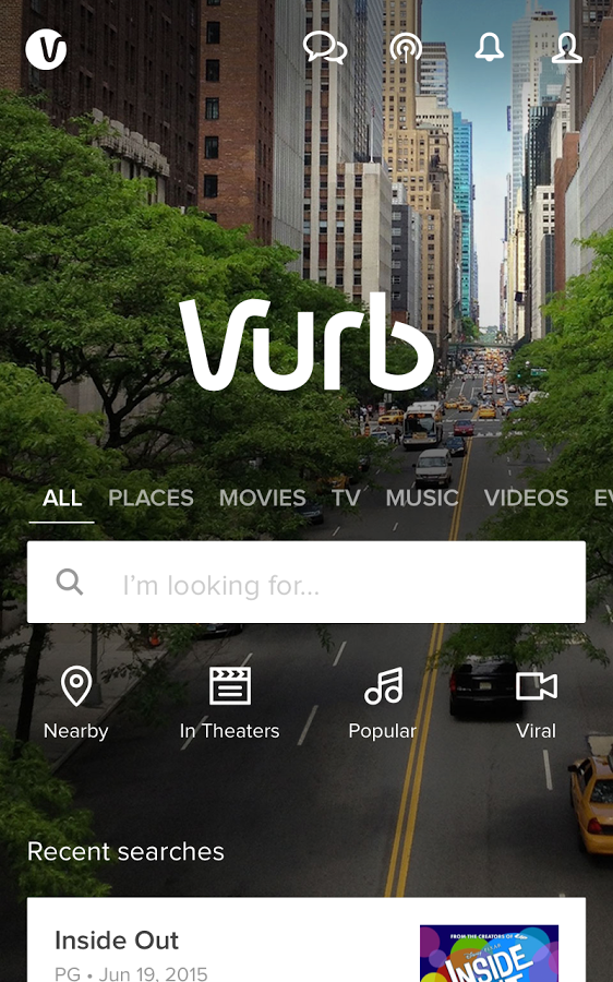Android application Vurb: Find &amp; Save Things to Do screenshort