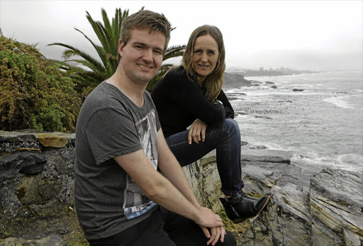 Conrad Strydom, the top matriculant in the country, and his mother, Ilse, in Hermanus.