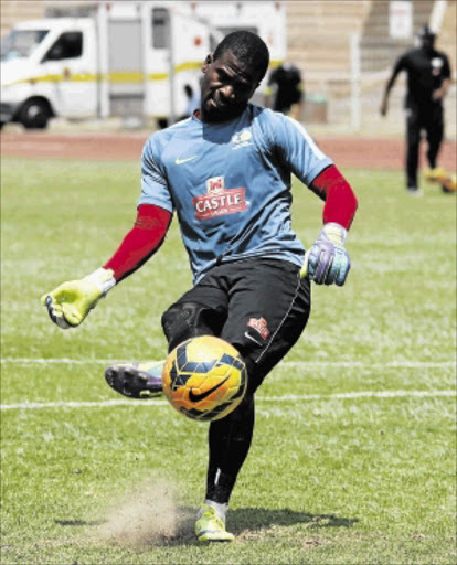 UNCHALLENGED: Bafana Bafana goalkeeper Senzo Meyiwa Photo: Philip Maeta/Gallo Images