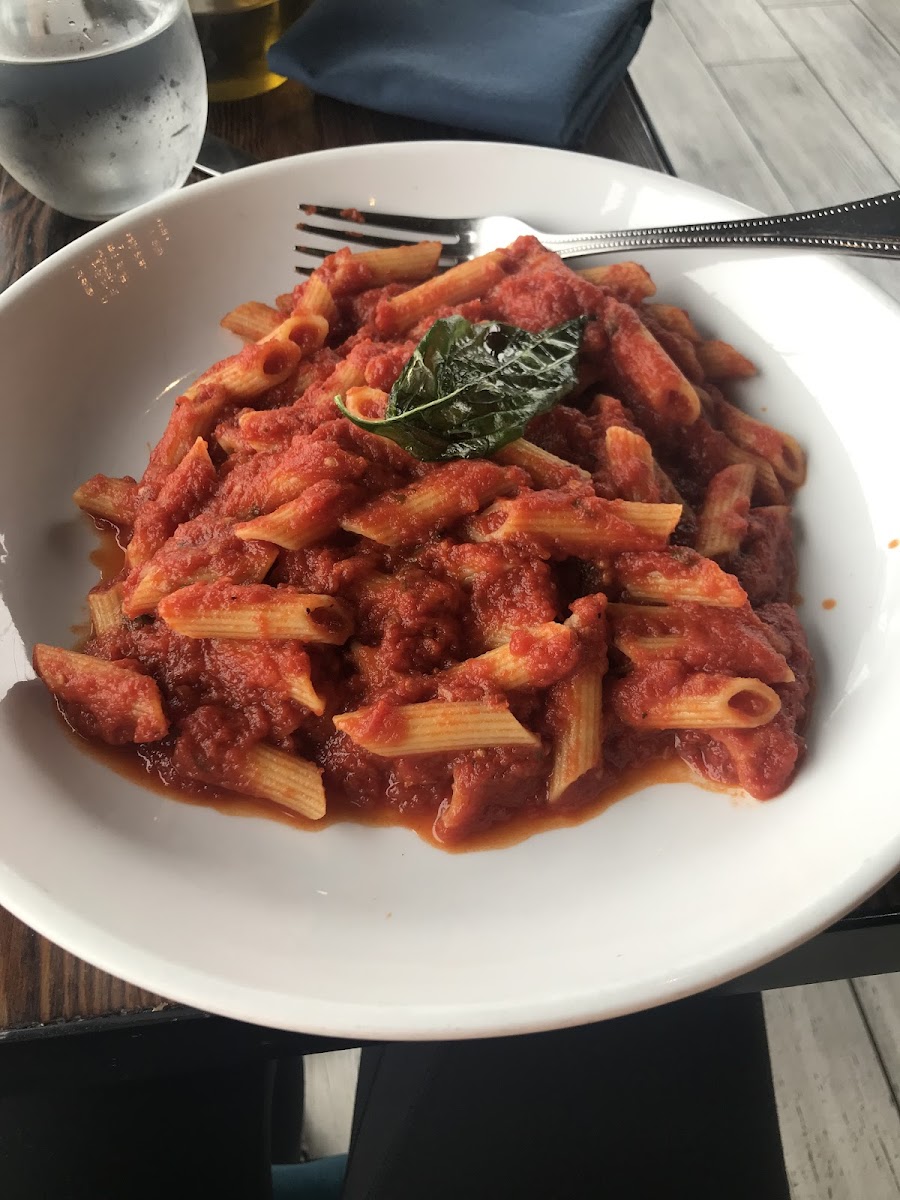 Gluten free marinara pasta