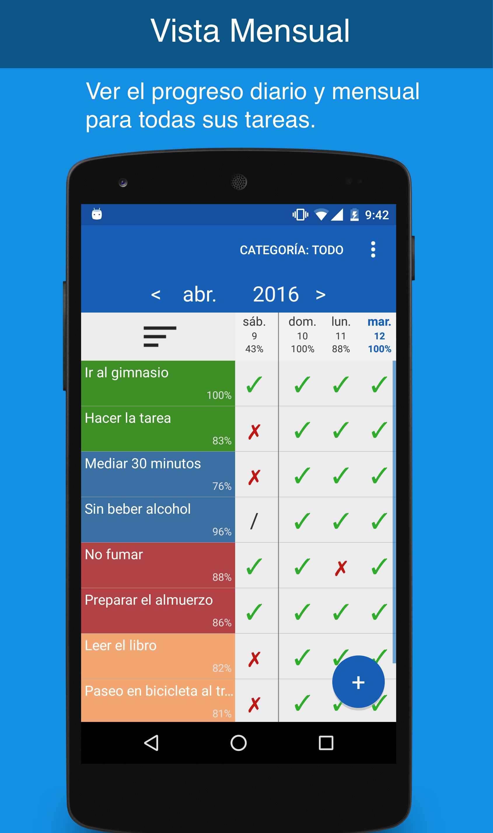 Android application Daily Task Tracker screenshort