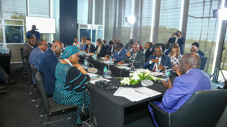 President William Ruto chairs a food and agriculture session at the Dakar 2 Feed Africa Summit.
