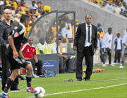 CONDUCTOR: Orlando Pirates coach Augusto Palacios, right, and Kaizer Chiefs coach Vladimir Vermezovic look on during their teams' Premiership clash at Soccer City on Saturday. Photo: Gallo Images