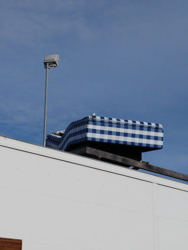 Giant Bed on Roof