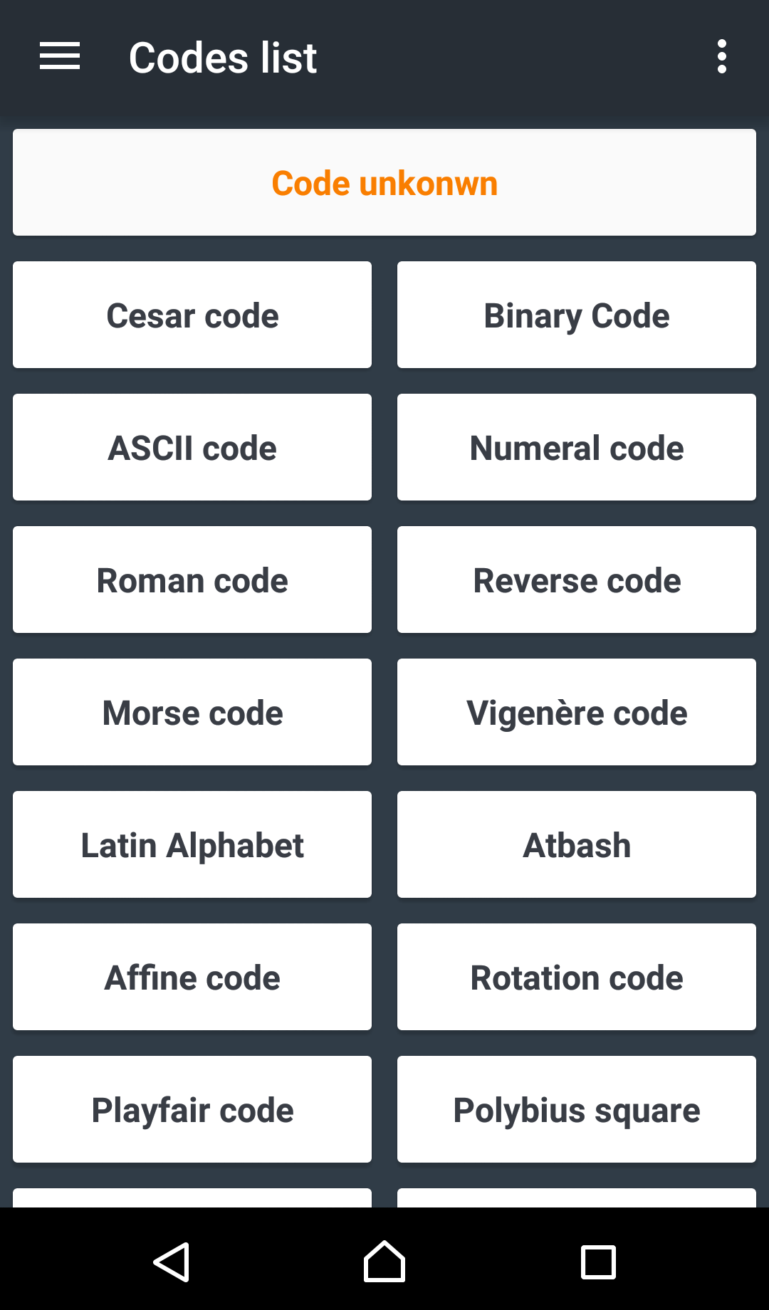 Android application Decrypto screenshort