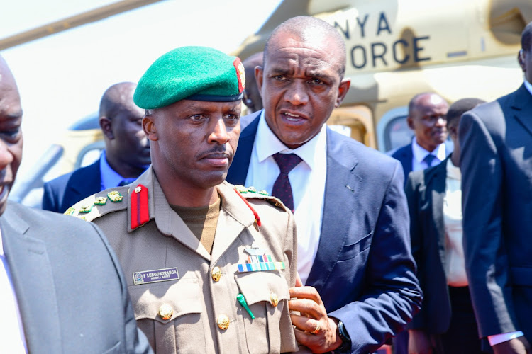 Colonel Fabian Lengusuranga from the Kenya Army is President William Ruto ‘s new ADC on October 4, 2022.