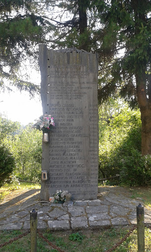 Monument at the Passo del Brat
