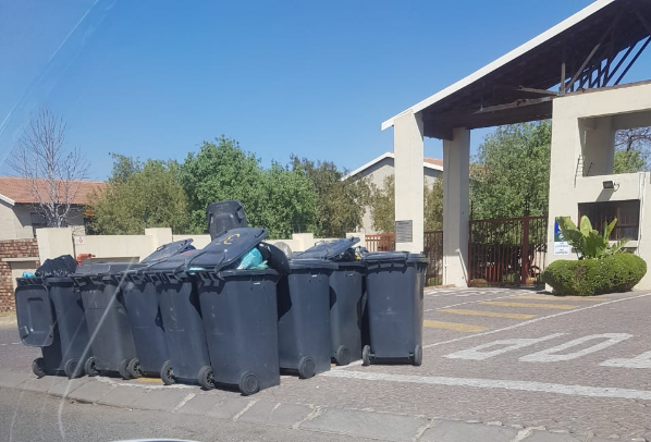 Uncollected refuse piles up in Midrand