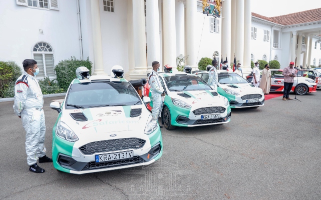 2021 rally drivers at state house