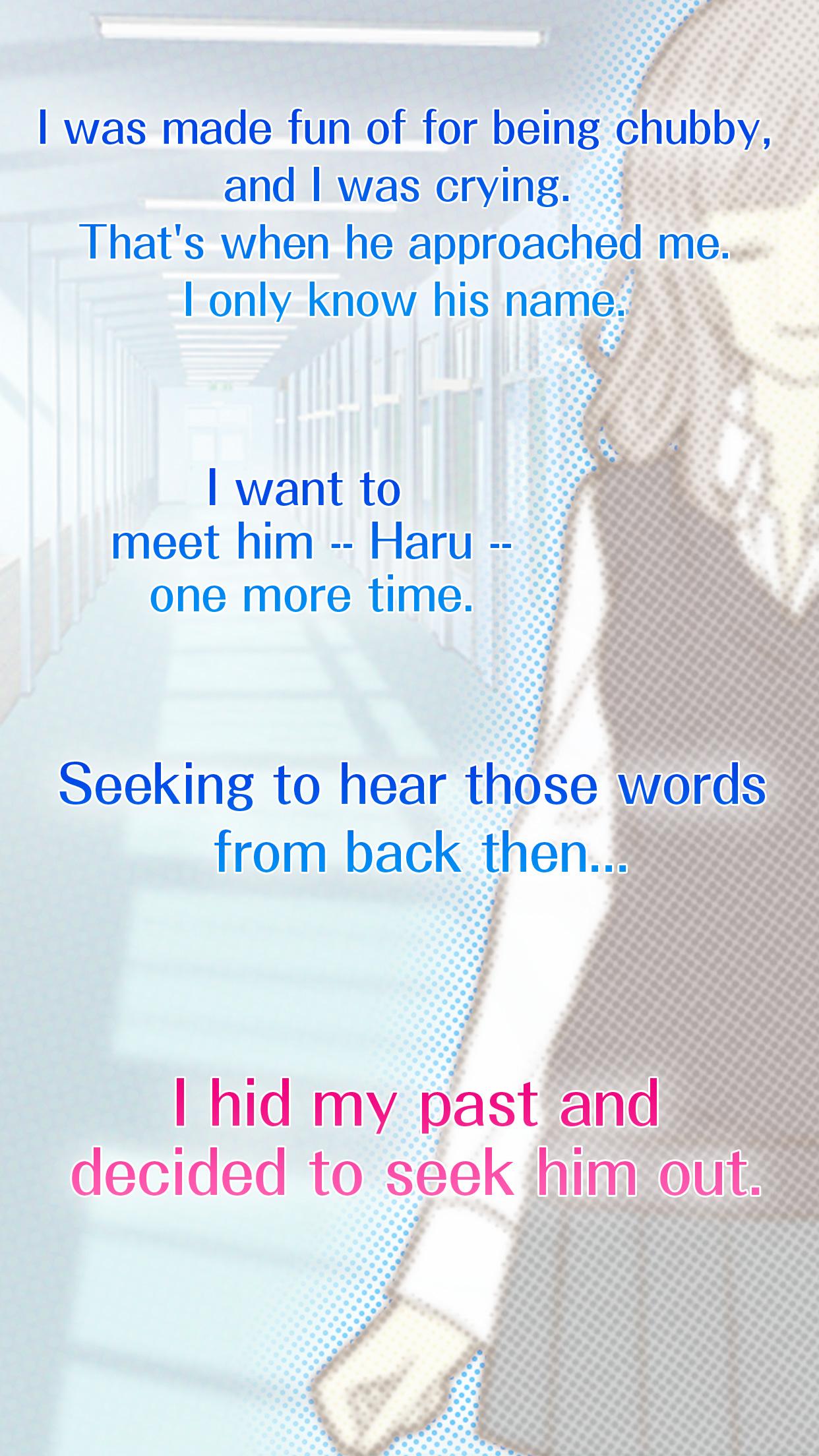 Android application In Search of Haru : Otome Game Sweet Love Story screenshort