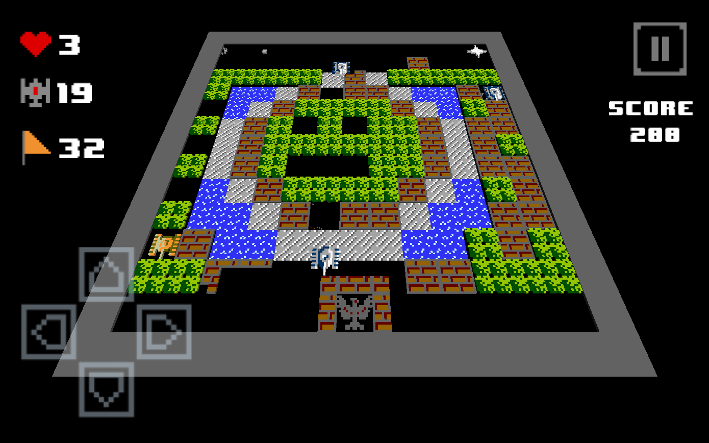 Android application Blocky Tanks 1990 screenshort