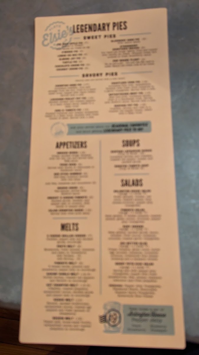 Regular menu so you can see the prices & descriptions
