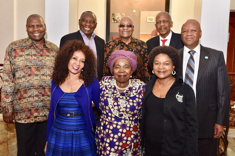 The ANC dinner club included Zweli Mkhize, President Cyril Ramaphosa, Jacob Zuma, Matthews Phosa, Jeff Radebe, Lindiwe Sisulu, Nkosazana Dlamini-Zuma and Baleka Mbete.