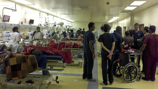 Doctors running trauma units, like this crowded ward at Chris Hani Baragwanath Academic Hospital, report that the reimposed ban on alcohol sales has had an instant impact on reducing the number of assault victims, creating more space for Covid-19 patients and easing the load on medical staff. Picture: Supplied